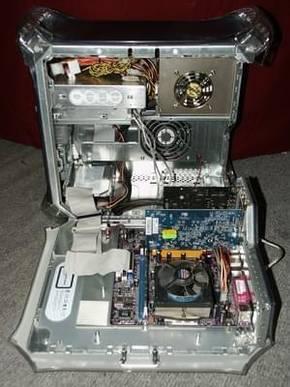 Opened case