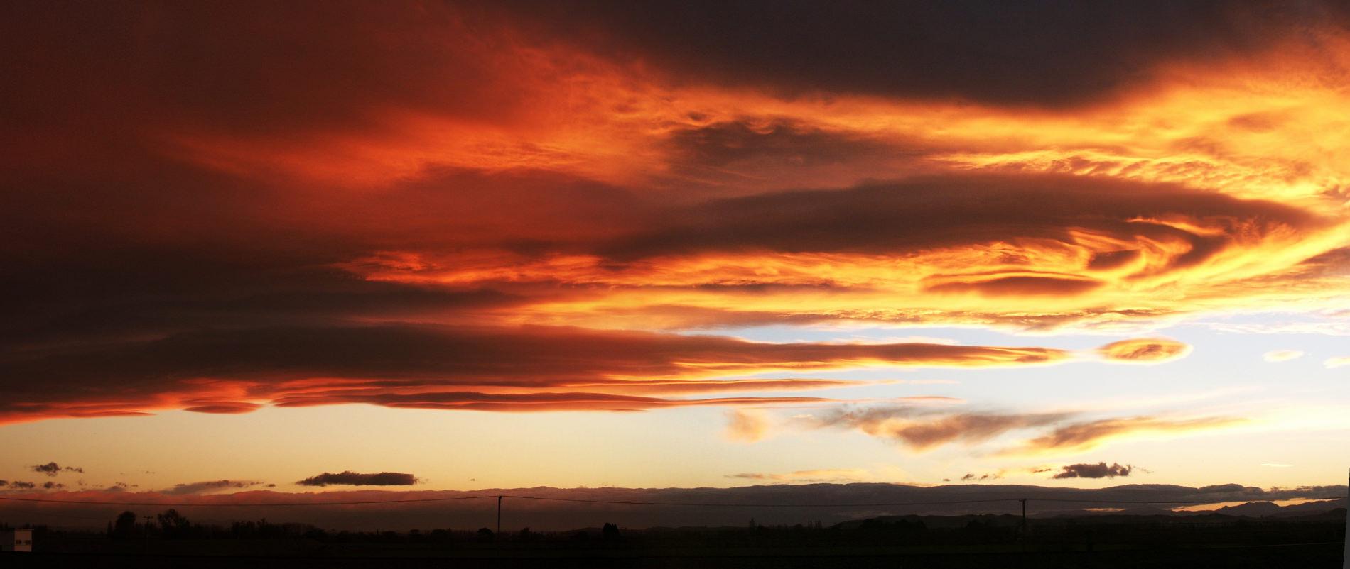 Sunset near Napier