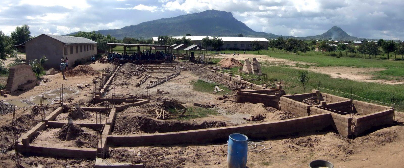 View of the construction site