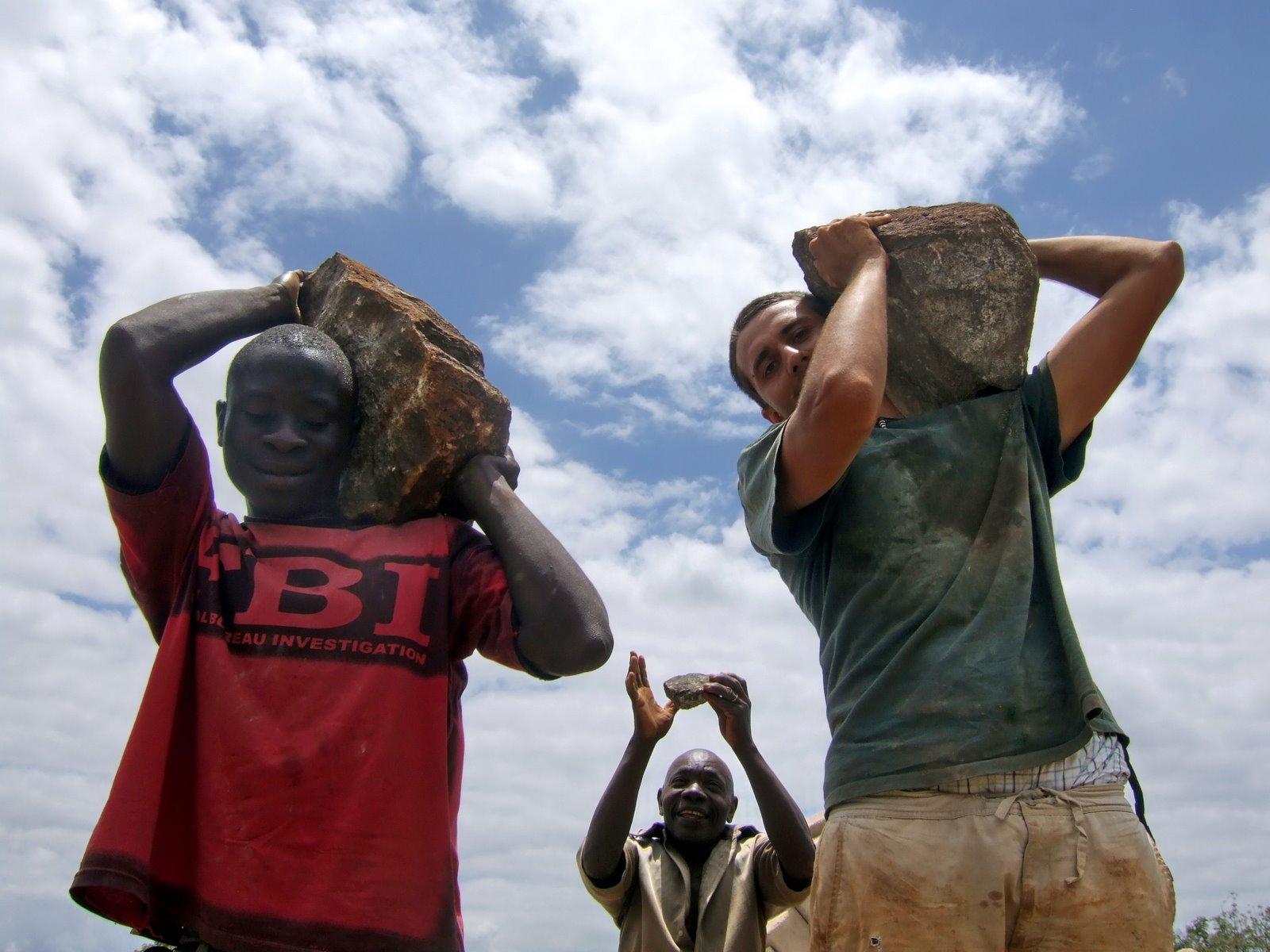 Big stones and small rocks