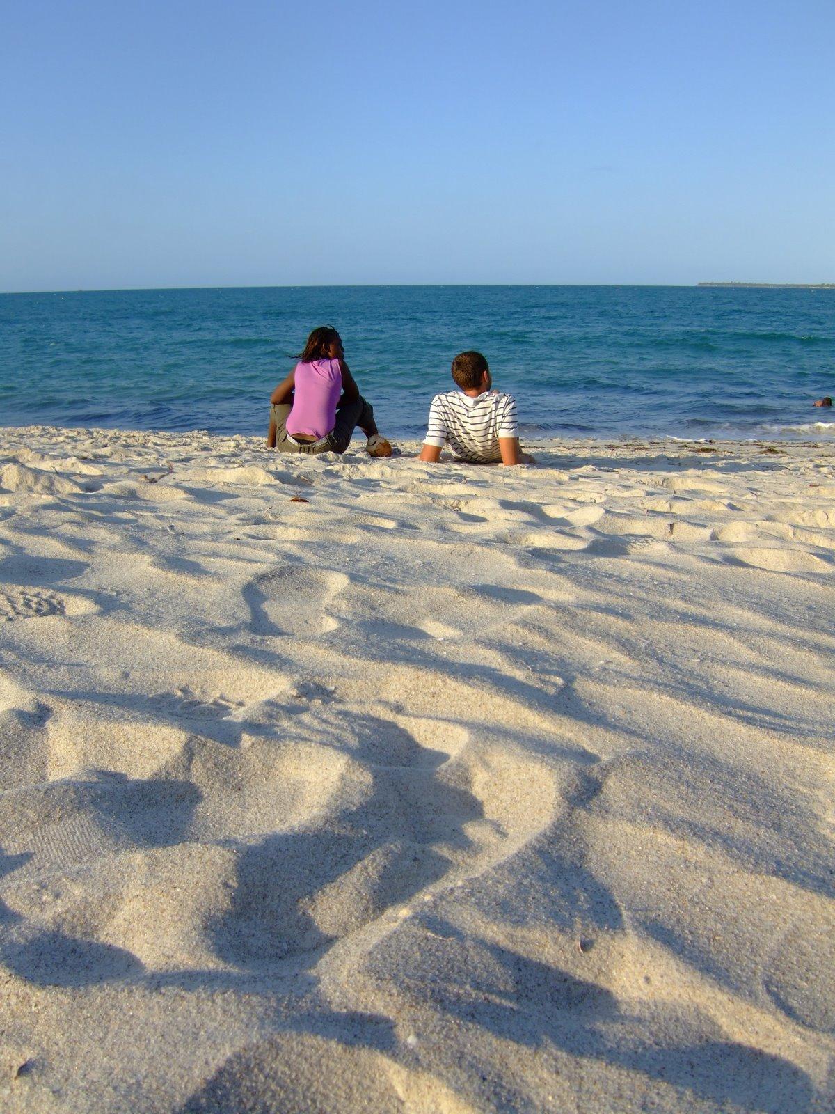 Staring at the beach