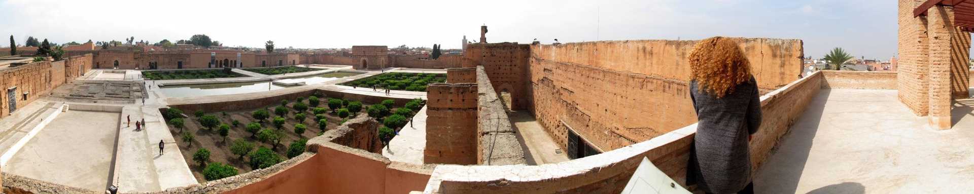 Old palace ruins in Marrakesh